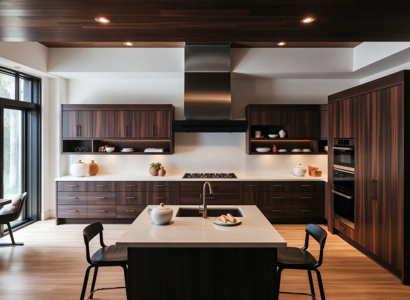 Custom Walnut Kitchen